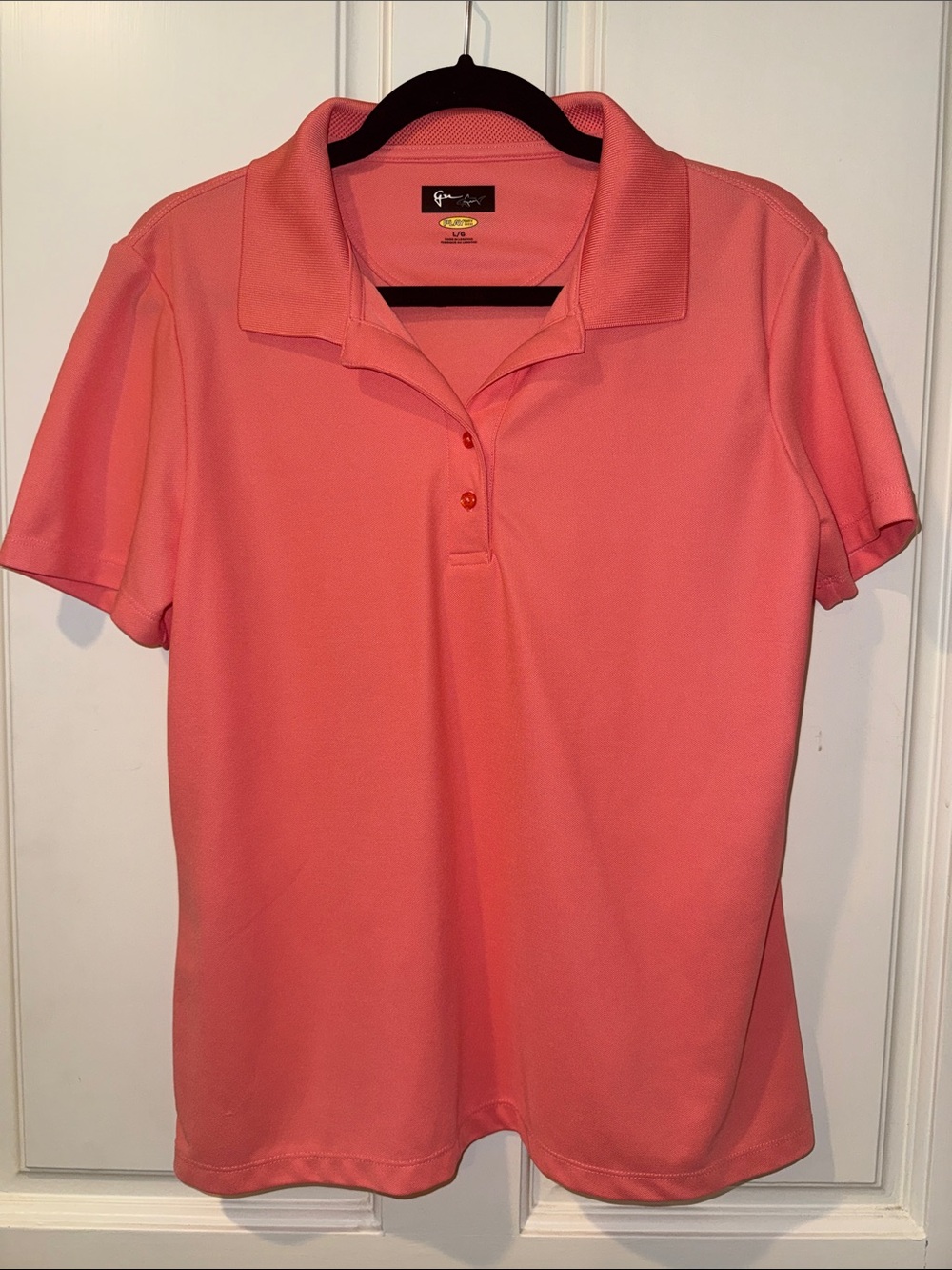 Greg Norman Collection Coral Short-Sleeve Button-Down Polo